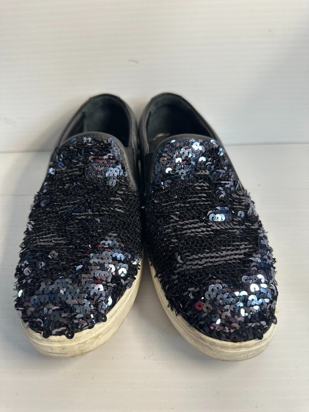 Ferragamo Black sequin loafers